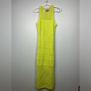 Rachel Zoe NWT sleeveless crochet overlay maxi dress size small